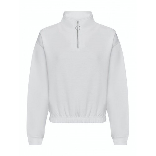 WOMENS CROPPED ½ ZIP SWEAT JH037