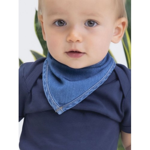 BABY ROCKS DENIM BANDANA BIB MABZ55