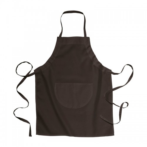 GREMBIULE LUNGO IN 30 % COTONE/70 % POLIESTERE (160G/M2), 65X80 CM CON TASCA FRONTALE 14412