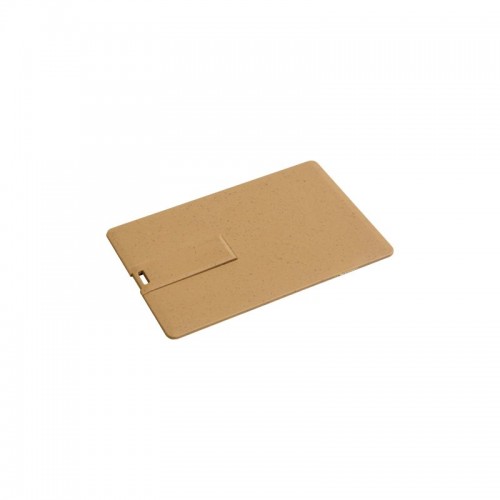 CHIAVETTA USB 8GB A FORMA DI TESSERA IN PAGLIA DI GRANO E PP. POSSIBILITà DI IMPORT