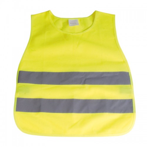 GILET AD ALTA VISIBILITà IN POLIESTERE DI COLORE FLUO CON BANDE CATARIFRANGENTI