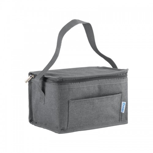 BORSA TERMICA IN R-PET MELANGE CON INTERNO ARGENTATO