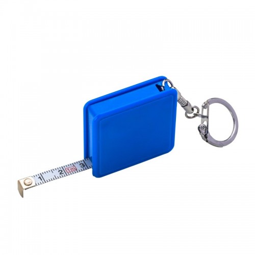 PORTACHIAVI CON METRO FLESSIBILE RETRATTILE, 1 MT