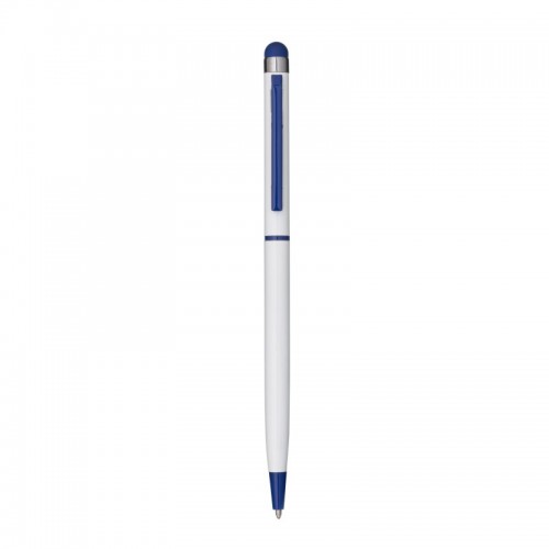 PENNA TWIST CON FUSTO E CLIP IN METALLO, CON GOMMINO PER TOUCH SCREEN IN TINTA