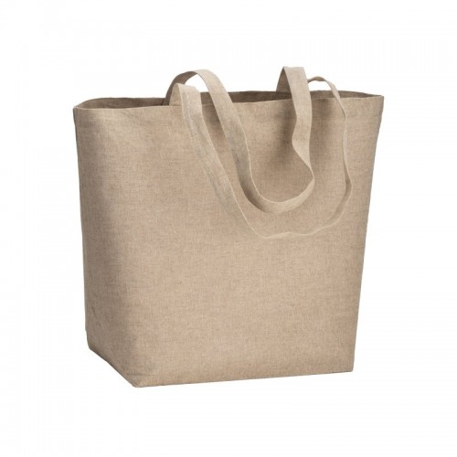 SHOPPER IN COTONE RICICLATO 120 G/M2 CON INTERNO LAMINATO IN PP