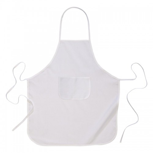 GREMBIULE LUNGO DA CUCINA CON TASCA FRONTALE IN POLIESTERE RICICLATO R-PET, 60X90 CM
