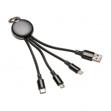 SET CAVI MICRO USB, LIGHTHING, TYPE C CON LED 25412