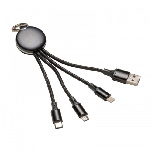 SET CAVI MICRO USB, LIGHTHING, TYPE C CON LED 25412