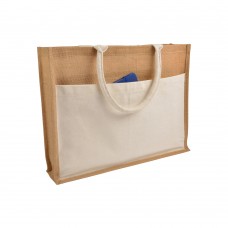 SHOPPER JUTA CON PVC INTERNO E CON TASCA 0915022