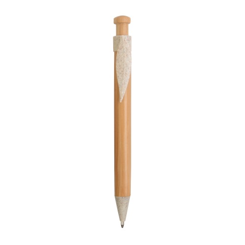 PENNA IN BAMBOO, CLIP FOGLIA IN PAGLIA 20804