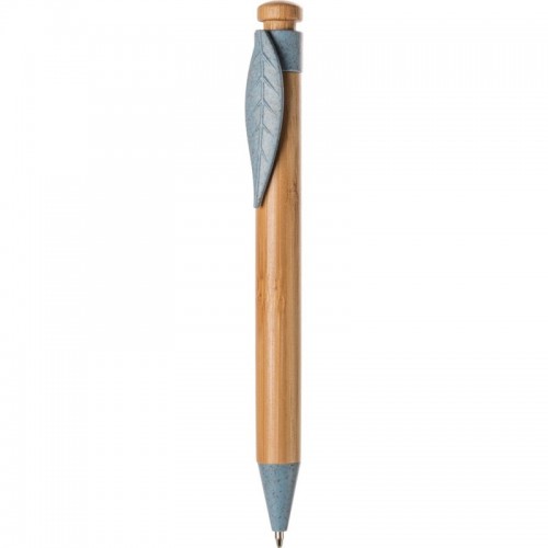 PENNA A SFERA IN BAMB E PAGLIA DI GRANO ABS ABS B11129