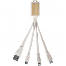 CAVETTO IN PER RICARICA IN PLAGLIA DI GRANO TPE E BAMB USB USB C TPE E14584