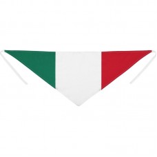 BANDANA TRIANGOLARE IN COTONE CON TRICOLORE ITALIANO K18113