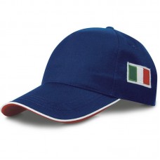 CAPPELLINO PANNELLI CON BANDIERA ITALIANA K18144