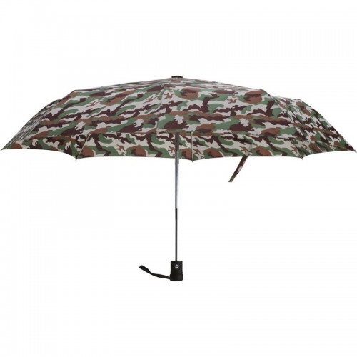OMBRELLO SUPERMINI AUTOMATICO MIMETICO IN METALLO E PONGEE K18255