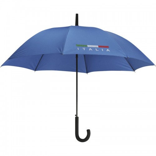 OMBRELLO AUTOMATICO WINDPROOF CON BANDIERA ITALIA IN PONGEE K18275