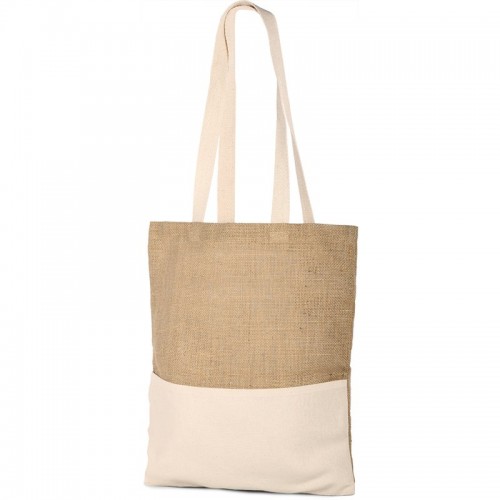 BORSA SHOPPER IN IUTA E COTONE Q24868