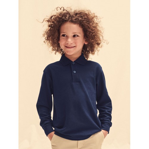 KIDS 65/35 LONG SLEEVE POLO FR632010