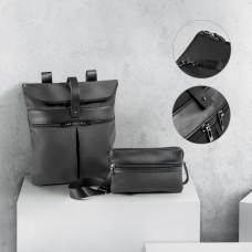 ROVER BACKPACK. Zaino in microfibra e PU 92146