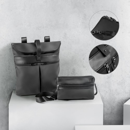 ROVER BACKPACK. Zaino in microfibra e PU 92146