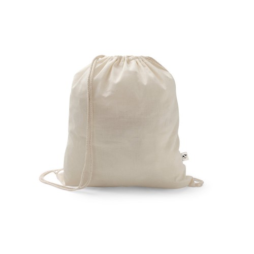 SALAMANCA. Zaino a sacca in cotone riciclato (70%) e poliestere (30% rPET) (150 g/m²) 92392