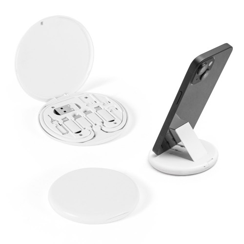 SYSTROM. Set adattatore e cavo di ricarica superveloce in ABS riciclato (100% rABS) 97187