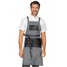 GREMBIULE BRISTOL  CON INSERTI E LACCI IN PELLE - ISACCO 088912