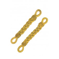 COPPIA TRECCE DORATE 123100