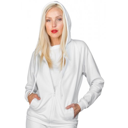 FELPA UNISEX CON ZIP E CAPPUCCIO - ISACCO 130350