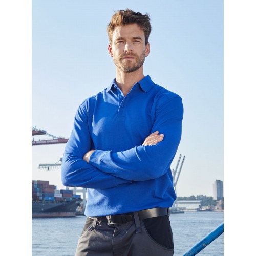 MENâS WORKWEAR-LONGSLEEVE POLO JN1842