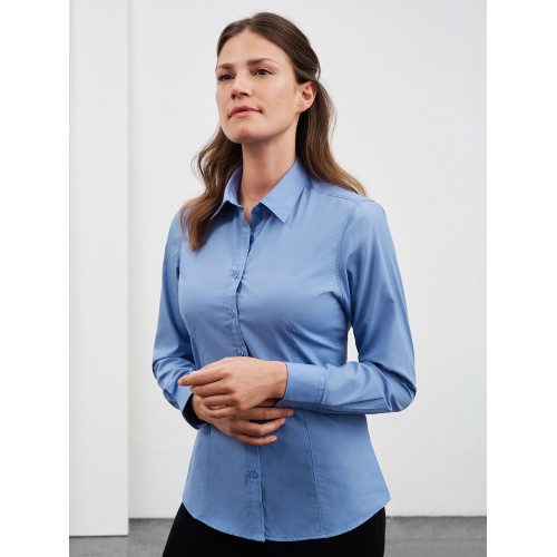 LADIES' SHIRT LONGSLEEVE POPLIN JN677