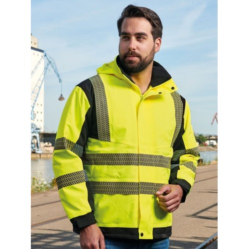 HI-VIS SOFTSHELL RAIN JACKET PRINTABLE COPENHAGEN KXBRSSHRJ