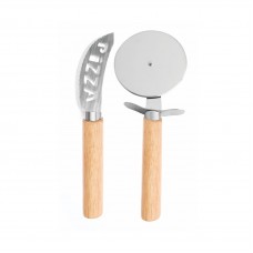 0750 CREUSA - SET TAGLIA PIZZA IN BAMBOO