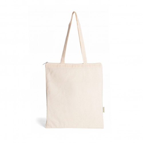 0988 FIONA - BORSA SHOPPING IN COTONE NATURAL DIMENSIONI: CM 38 X42