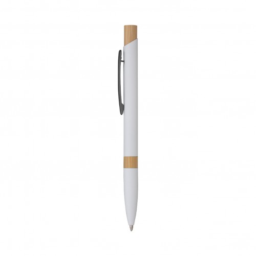 5699 ELIA - PENNA SFERA SOFT TOUCH IN ALLUMINIO E BAMBOO