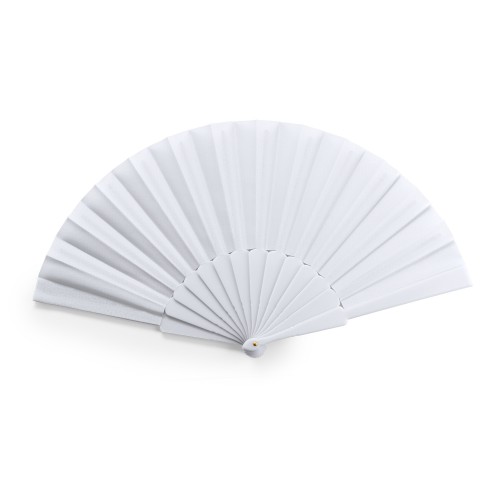 6027 WEDDING - VENTAGLIO CON STECCHE IN PLASTICA E TESSUTO IN POLIESTERE