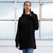 WOMEN'S HOODIE DRESS, 80%C 20%