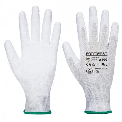 GUANTI PALMO PU ANTISTATICI TRIVALENTE A199