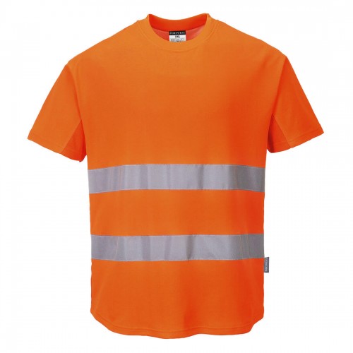 T-SHIRT MESH COTTON COMFORT HI-VIS C394
