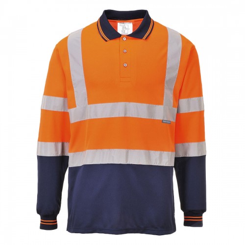 POLO BICOLORE MANICHE LUNGHE HI-VIS S279