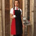 CONTRAST BIB APRON 65%P 35%C