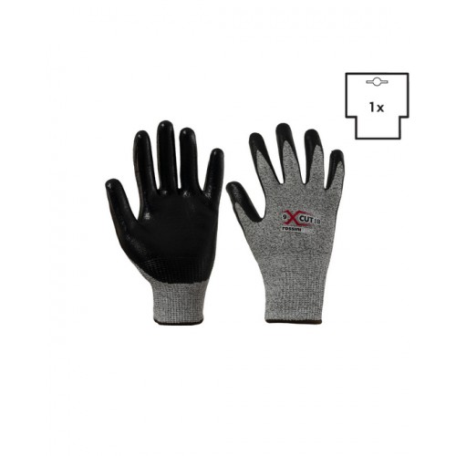 GUANTO TAGLIO B (HPPE-VETRO) / NITRILE LISCIO X-GLOVE XGLOVE X GLOVE GUANTI GGC028