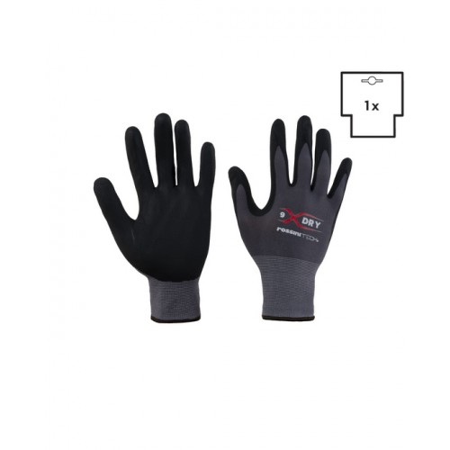 GUANTO NYLON-SPANDEX / NITRILE MICRO-SCHIUMA TRASPIRANTE X-GLOVE XGLOVE X GLOVE GUANTI GGC074