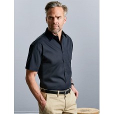 MEN'S SHORT SLEEVE PURE COTTON POPLIN SHIRT JE937M