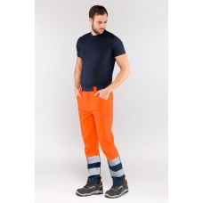 PANTALONE ECOLIGHT H.V. ARANCIO 2590A