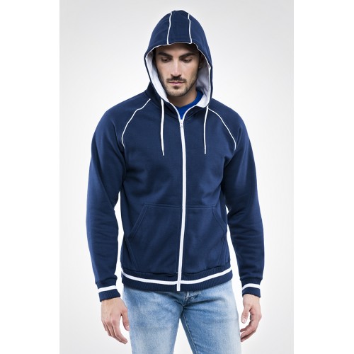 FELPA ENJOY FULL ZIP CON CAPPUCCIO E0510
