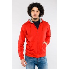 FELPA ATHENA FULL ZIP CON CAPPUCCIO E0902