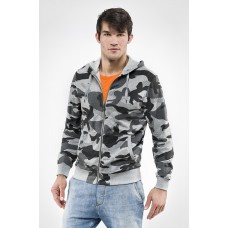 FELPA +CAPP,ZEBRA GRIGIO CAMOUFLAGE E0914G
