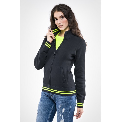 FELPA DONNA BUTTERFLY BLACK LINE E0932