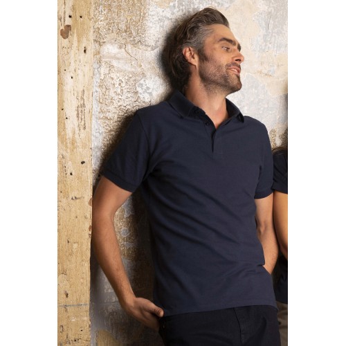 POLO UOMO PIQUÉ CON ABBOTTONATURA NASCOSTA OWEN MEN 03188